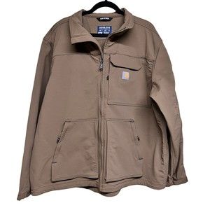 Carhartt Rain Defender Super Dux Softshell Jacket Brown Men’s Size XXL